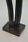 Bronze Sculpture of Elongated Male and Female on Marble Plinth 9