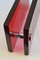 Large Push and Pull Double Door Handle in Red Glass 8