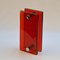 Large Push and Pull Double Door Handle in Red Glass 11