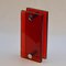 Large Push and Pull Double Door Handle in Red Glass, Image 2