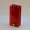 Large Push and Pull Double Door Handle in Red Glass 3