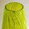 Hand Blown Glass Acid Green Veined Vases, Set of 2, Image 3