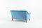 Mid-Century Swedish Modern Blue Velvet Sofa, 1950s, Image 12