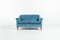 Canapé Moderne Mid-Century Bleu en Velours, Suède, 1950s 6