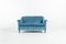 Schwedisches Modernes Mid-Century Sofa aus Blauem Samt, 1950er 6