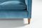 Schwedisches Modernes Mid-Century Sofa aus Blauem Samt, 1950er 7