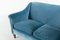 Mid-Century Swedish Modern Blue Velvet Sofa, 1950s, Image 5