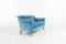 Divano Mid-Century moderno in velluto blu, Svezia, anni '50, Immagine 9