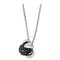 Garel 0.77CT Black Diamonds and 0.07CT White Diamonds Pendant in 18K White Gold 1