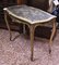 Golden Table with Faux Marble Shelf, Image 2