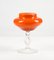Orange Murano Glass Vase, 1950s 4