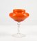 Orange Murano Glass Vase, 1950s 3