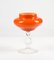 Vaso in vetro di Murano arancione, anni '50, Immagine 5