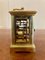 19th Century Miniature Brass 8-Day Carriage Clock with Travelling Case, Set of 2, Image 5