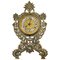 19th Century Ornate Brass Desk Clock 1