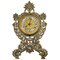19th Century Ornate Brass Desk Clock, Image 1