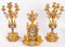 Gilt Bronze and Porcelain Mantel Set, Late 19th-Century, Set of 3, Image 2