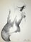 Emilio Greco, Nude from the Back, Original China Ink Drawing, 1972 1
