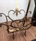 Mid-Century Italian Neoclassical Regency Style Brass Magazine Stand or Rack, 1950s 5