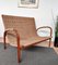 Mid-Century Italian Wood and Cord Woven Rope Bench, 1960s, Image 3