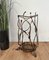 Italian Brutalist Hand Wrought Iron Umbrella Stand by Salvino Marsura, 1960s 2