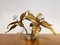 Brass Flower Table or Ceiling Light by Willy Daro, 1970s, Image 5