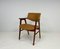 Danish Teak and Leather Desk Chair by Erik Kirkegaard, 1960s, Image 3