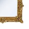 Rectangular Handcrafted Gold Foil Wood Mirror, 1970s 4
