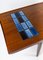 Coffee Table in Teak with Blue Tiles, 1960s, Image 4