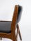 Teak and with Black Leather Chairs by Erik Buch, 1960s, Set of 2 6