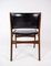 Teak and with Black Leather Chairs by Erik Buch, 1960s, Set of 2 7