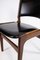 Teak and with Black Leather Chairs by Erik Buch, 1960s, Set of 2, Image 3