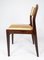 Dänische Stühle aus dunklem Holz, 1960er, 2er Set 6