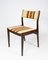 Danish Dark Wood Chairs, 1960s, Set of 2 3