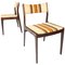 Danish Dark Wood Chairs, 1960s, Set of 2 1