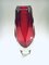 Italian Faceted Art & Sommerso Murano Glass Vase by Alessandro Mandruzzato, 1960s 9