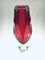 Italian Faceted Art & Sommerso Murano Glass Vase by Alessandro Mandruzzato, 1960s, Image 9