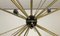 Lámpara de techo Sputnik de latón, años 50, Imagen 2