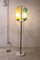 Mid-Century Italian Floor Lamp with Acidated Glasses Attributed to Stilnovo 5