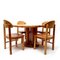 Vintage Danish Pine Dining Table & Chairs Set by Rainer Daumiller, 1970s, Set of 5 2
