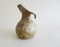 Hand-Turned Brown & Beige Ceramic Vase from Velus, 1960s, Image 3