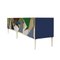Italienisches Mid-Century Sideboard aus Holz, Messing & farbigem Glas im modernen Stil 5
