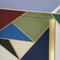 Italienisches Mid-Century Sideboard aus Holz, Messing & farbigem Glas im modernen Stil 6