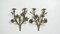 Candelabro antico con fiori di giglio, Francia, set di 2, Immagine 1