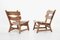 Brutalist Oak Fireside Chairs from AWA Meubelfabriek, 1960s, Set of 2 7