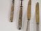 Antique French Silvered Brass Cutlery, 1700s, Set of 10 6