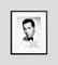 Imprimé Pigmentaire Humphrey Bogart Encadré Noir 2