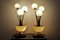 Italian Art Deco Style Alabaster & Murano Crystal Table Lamps, 1960s, Set of 2, Image 2