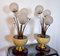 Italian Art Deco Style Alabaster & Murano Crystal Table Lamps, 1960s, Set of 2, Image 3