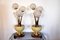 Italian Art Deco Style Alabaster & Murano Crystal Table Lamps, 1960s, Set of 2, Image 1